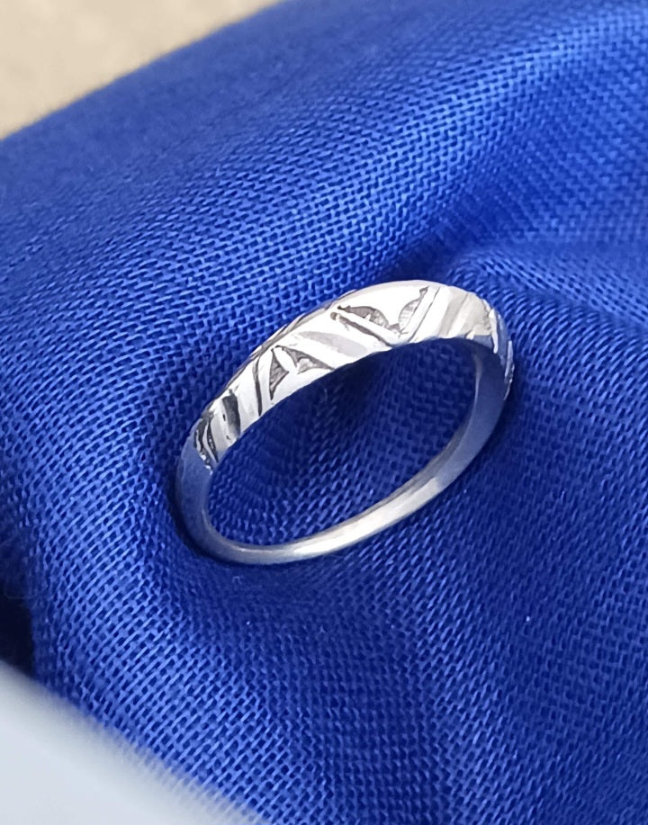 Bague touareg en argent massif