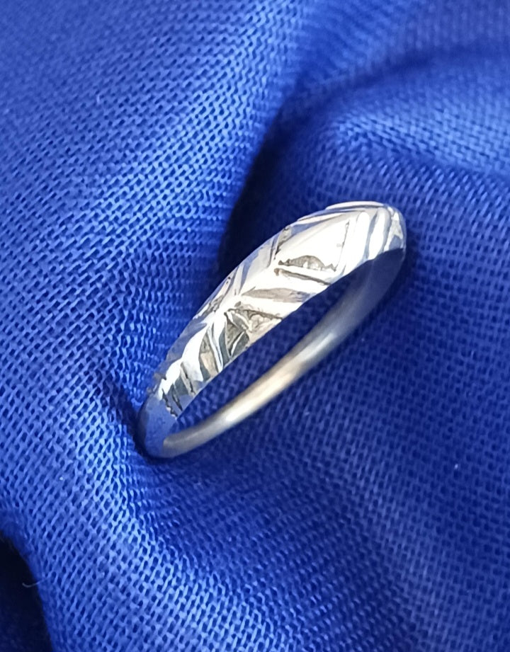 Bague touareg en argent massif