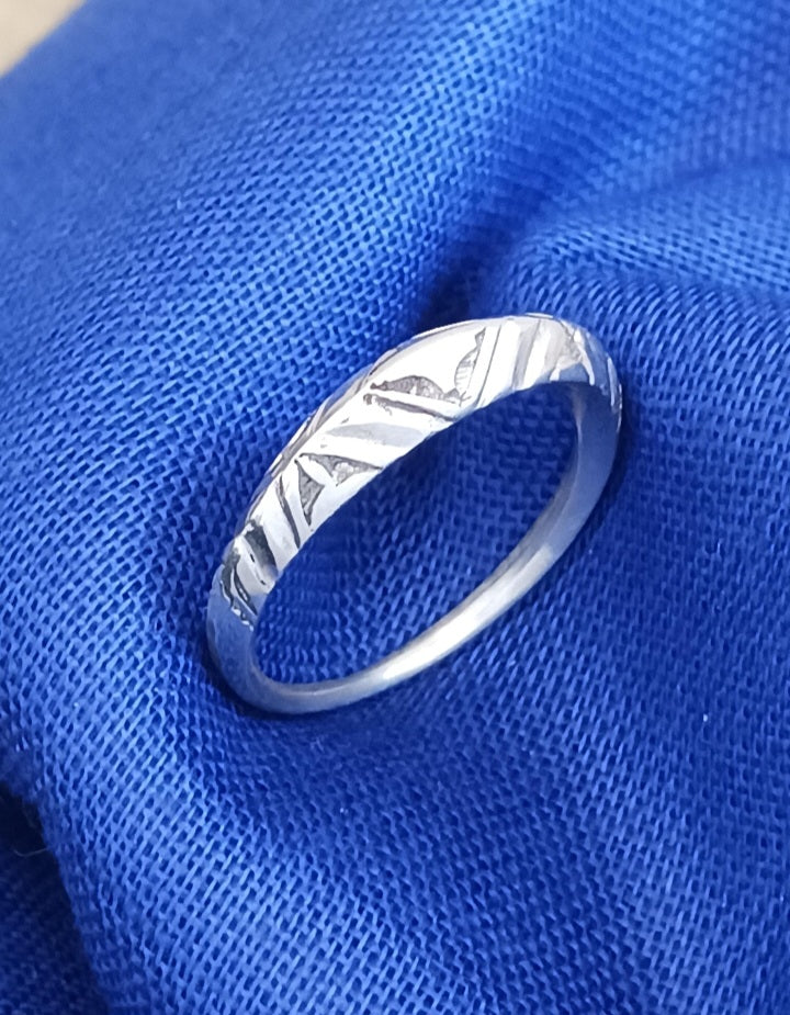 Bague touareg en argent massif