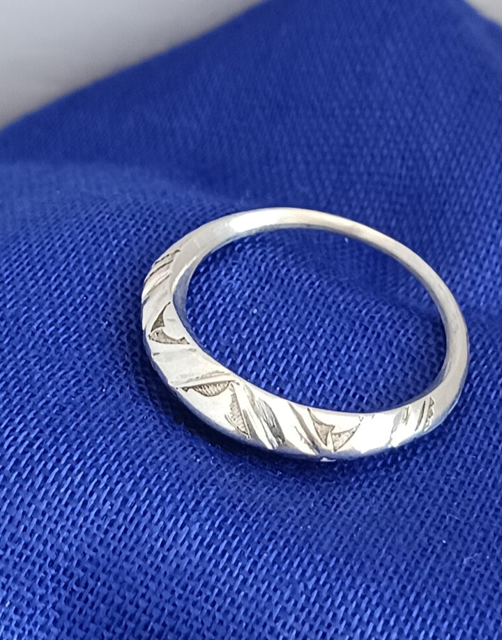 Bague touareg en argent massif