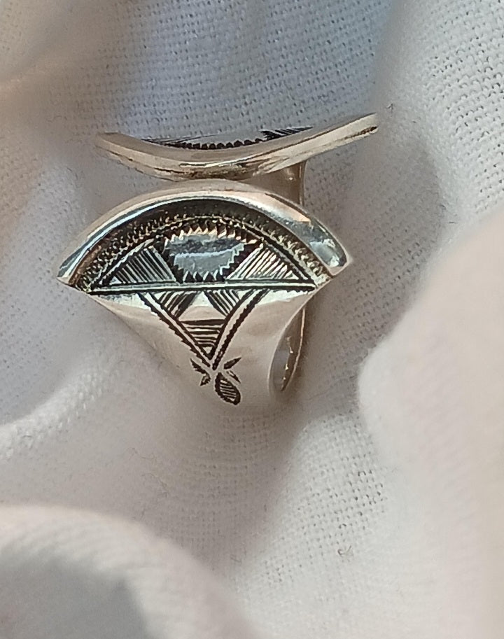 Bague touareg en argent massif