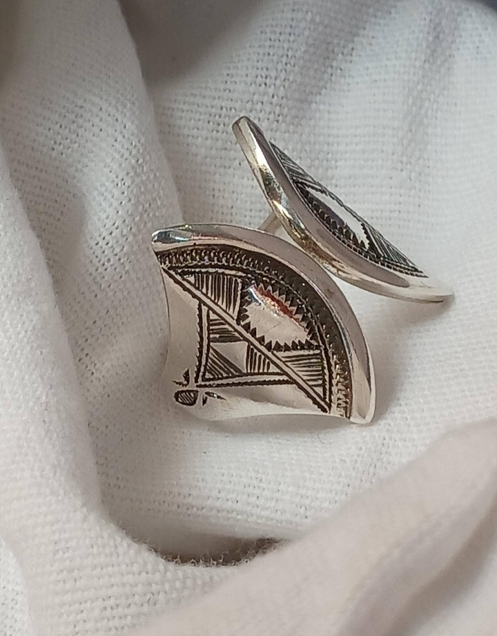 Bague touareg en argent massif