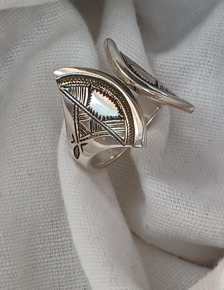 Bague touareg en argent massif