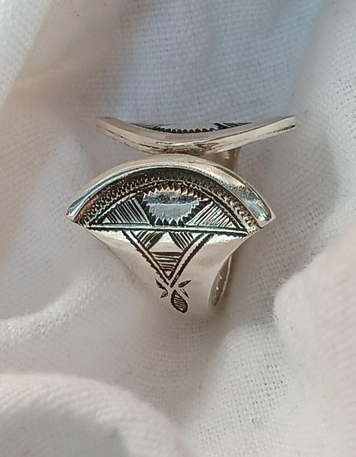 Bague touareg en argent massif