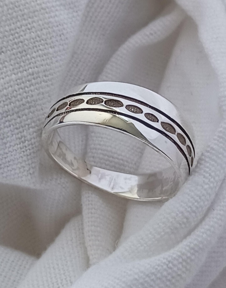 Bague touareg en argent massif