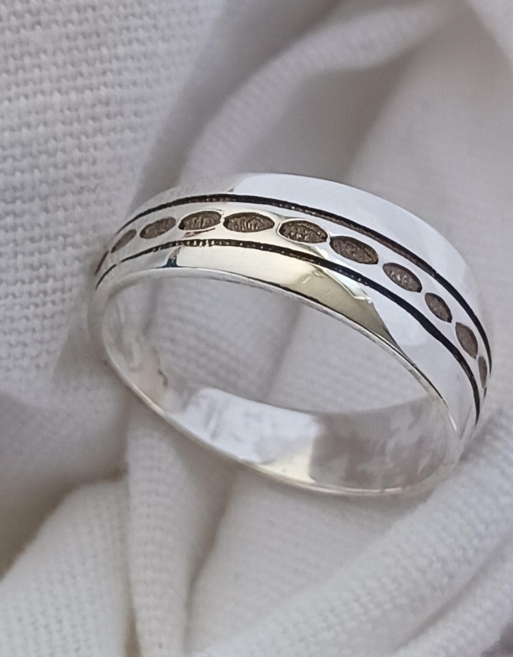 Bague touareg en argent massif