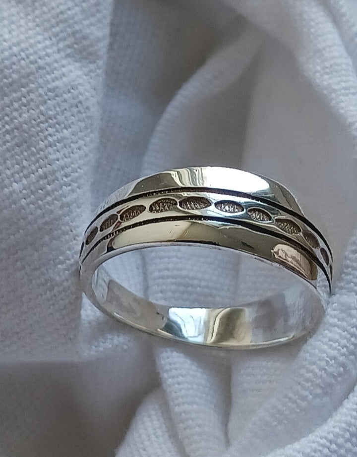 Bague touareg en argent massif