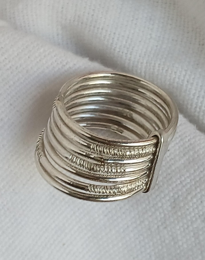 Bague touareg en argent massif