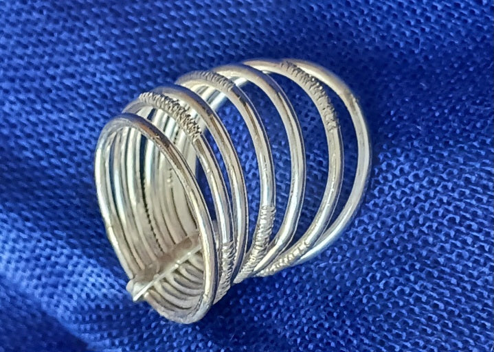 Bague touareg en argent massif
