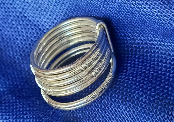 Bague touareg en argent massif
