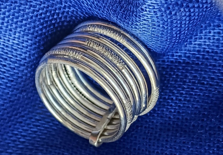 Bague touareg en argent massif