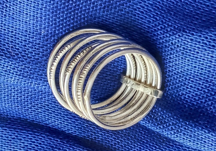 Bague touareg en argent massif