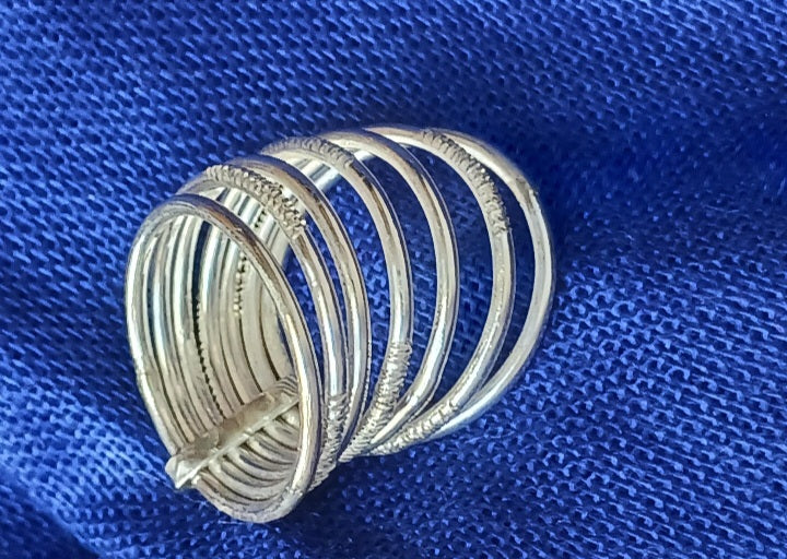 Bague touareg en argent massif
