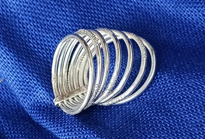 Bague touareg en argent massif