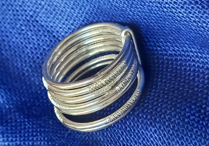 Bague touareg en argent massif