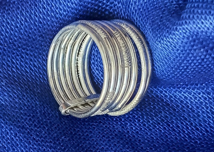 Bague touareg en argent massif