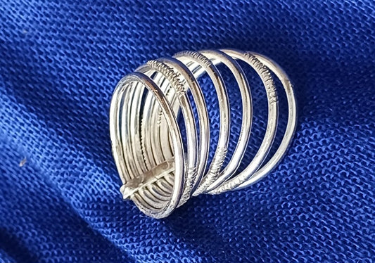 Bague touareg en argent massif