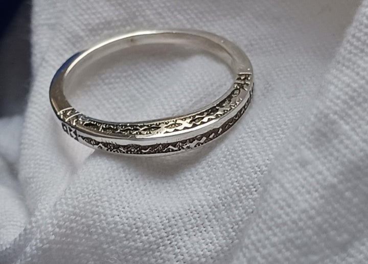 Bague touareg en argent massif