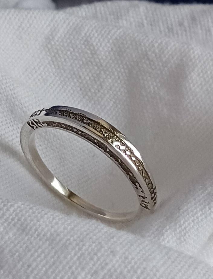 Bague touareg en argent massif