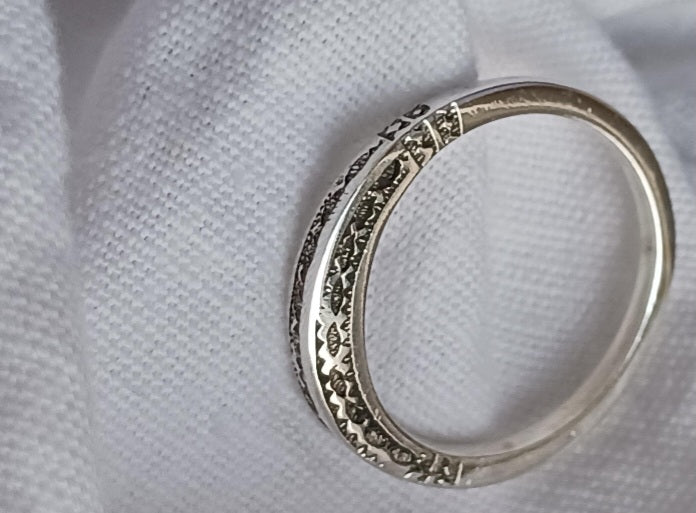 Bague touareg en argent massif