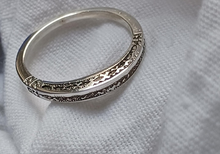 Bague touareg en argent massif
