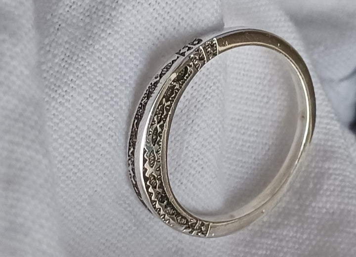 Bague touareg en argent massif