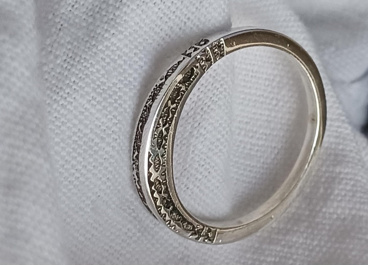 Bague touareg en argent massif
