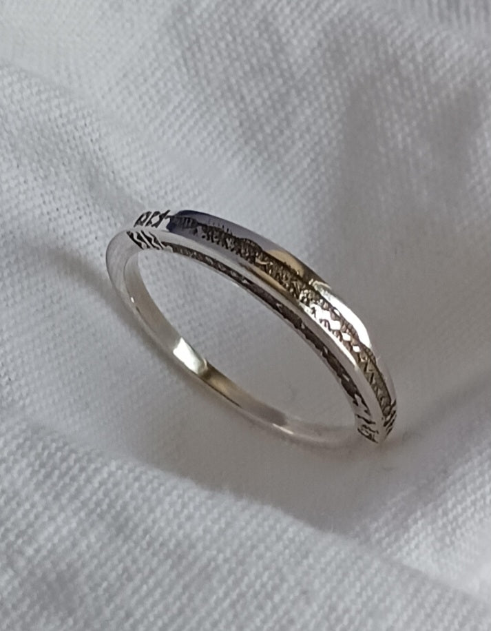 Bague touareg en argent massif