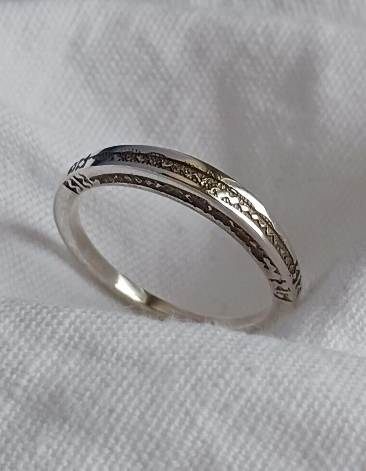 Bague touareg en argent massif