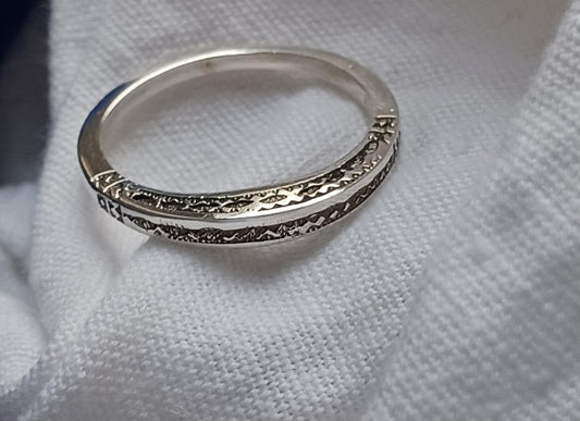Bague touareg en argent massif