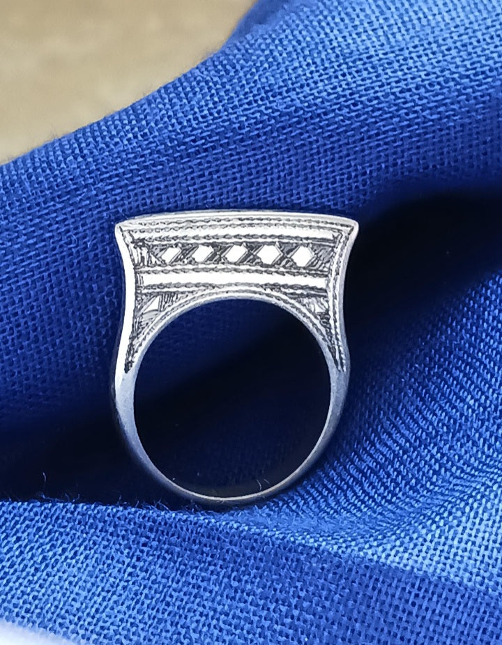Bague touareg en argent massif