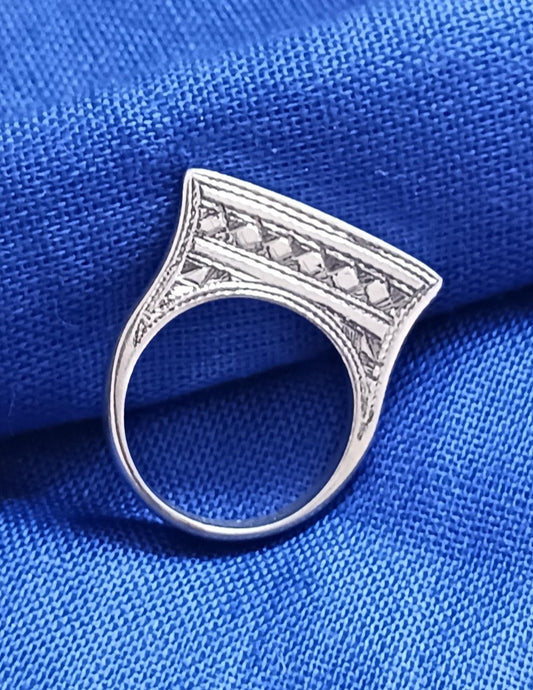 Bague touareg en argent massif