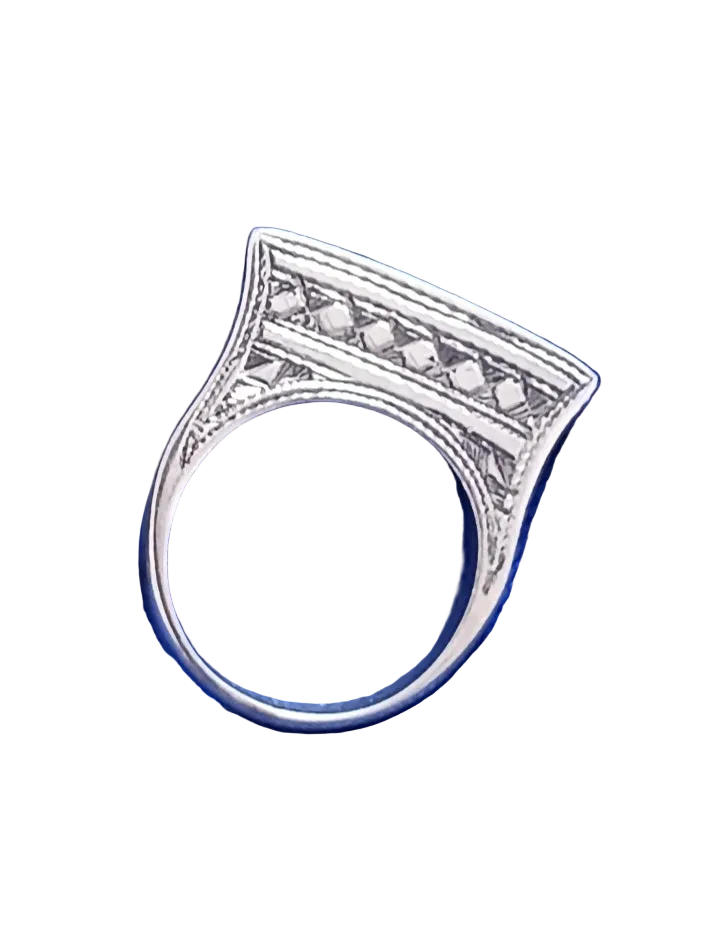 Bague touareg en argent massif