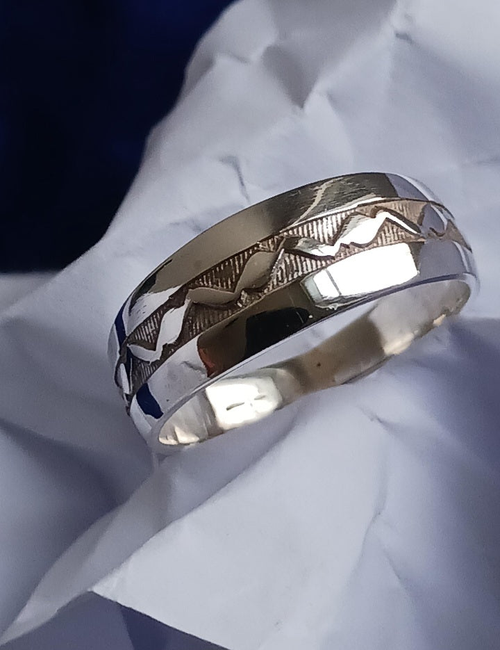 Bague touareg en argent massif