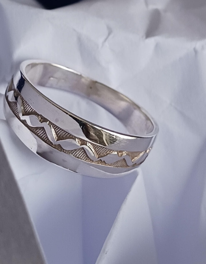 Bague touareg en argent massif