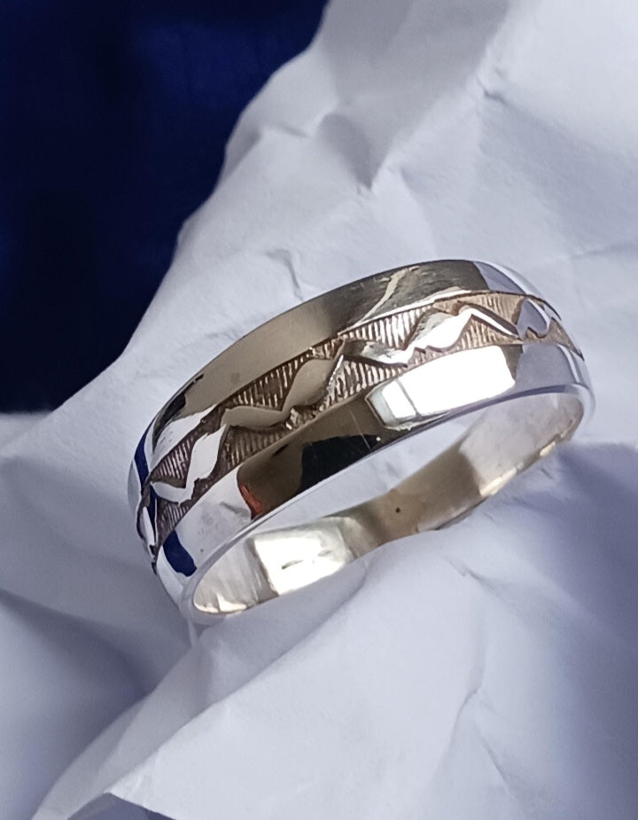 Bague touareg en argent massif