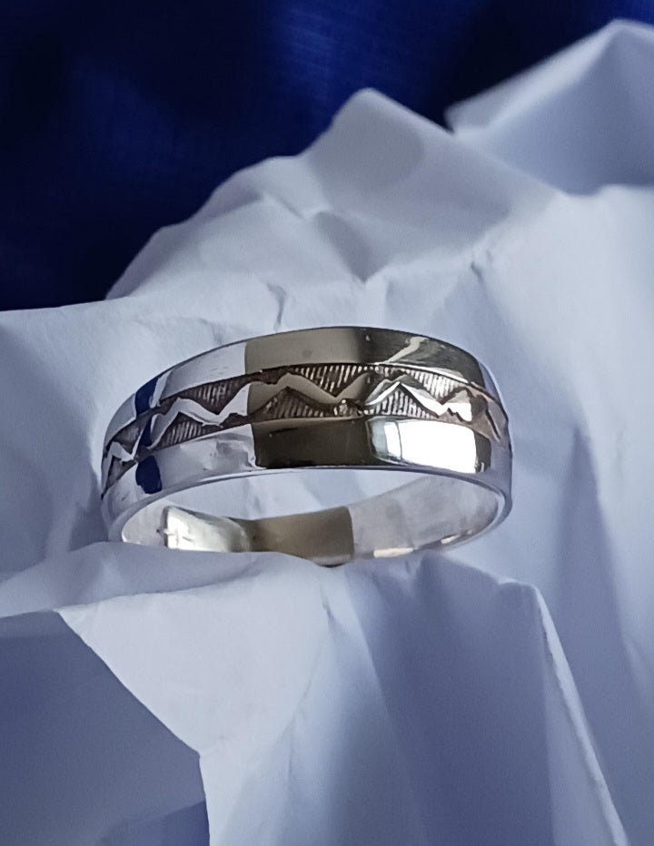 Bague touareg en argent massif