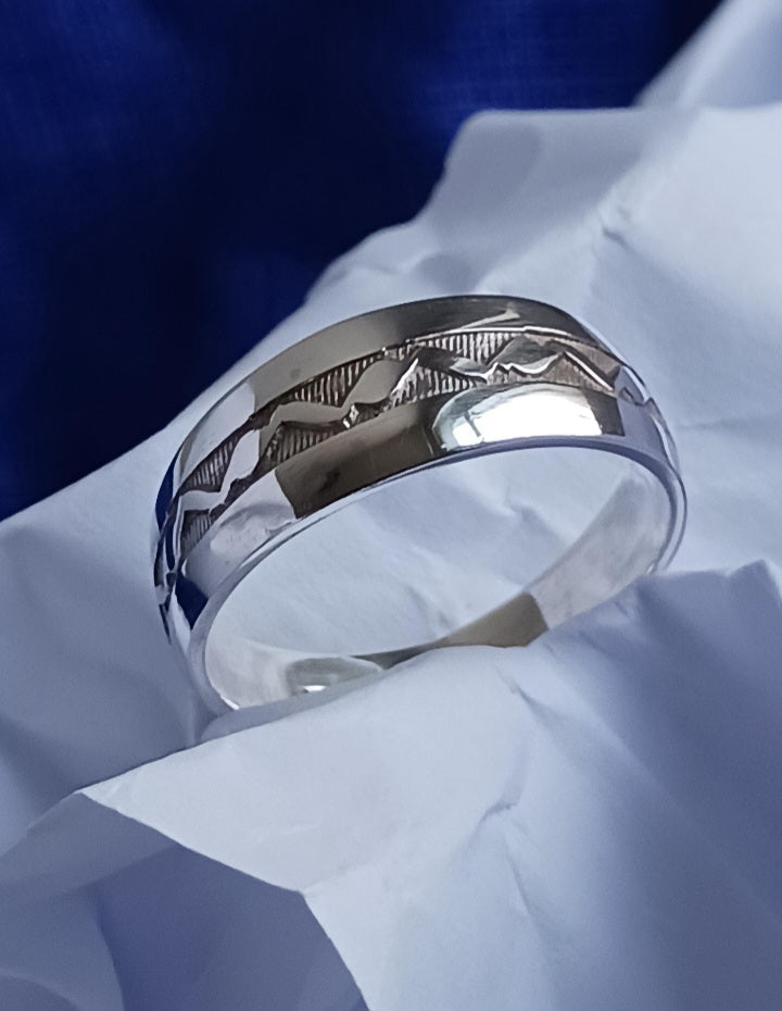 Bague touareg en argent massif