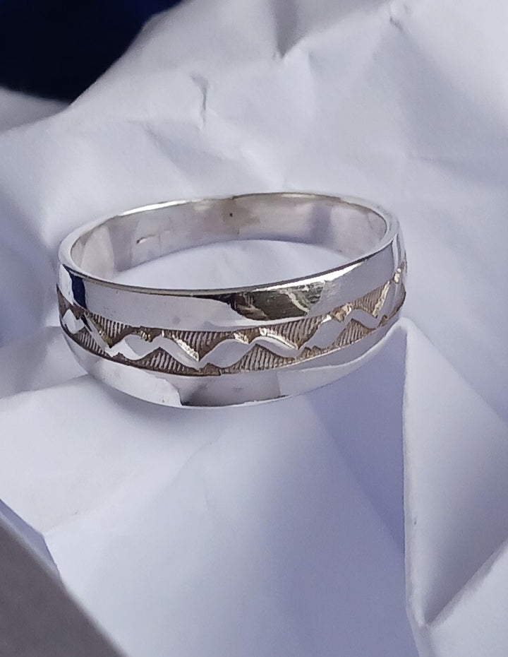 Bague touareg en argent massif