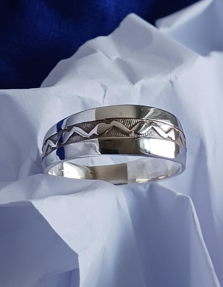 Bague touareg en argent massif
