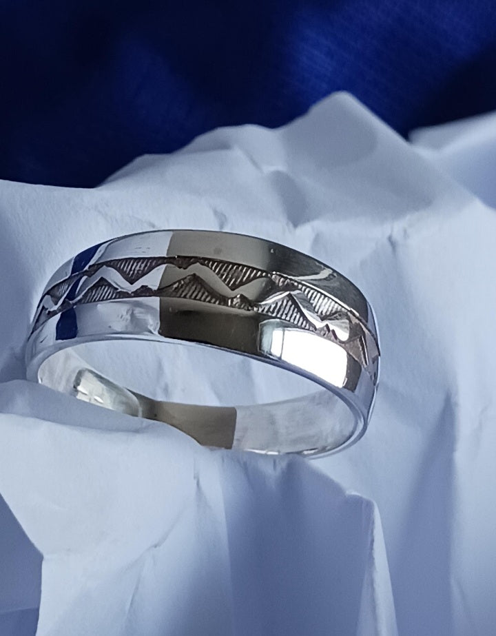 Bague touareg en argent massif