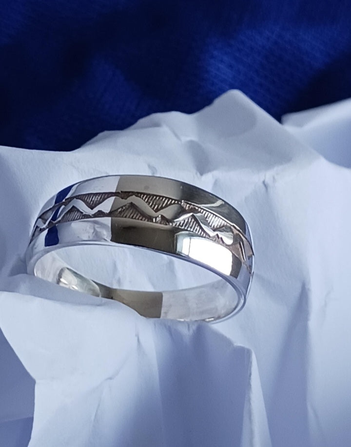 Bague touareg en argent massif