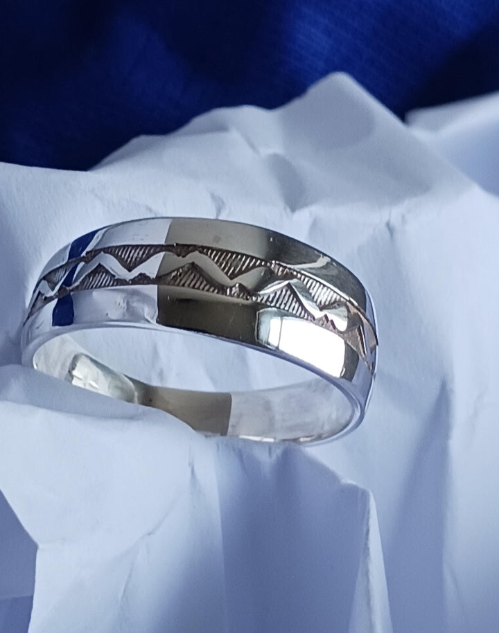 Bague touareg en argent massif