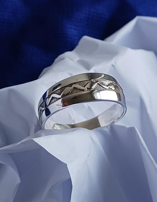 Bague touareg en argent massif