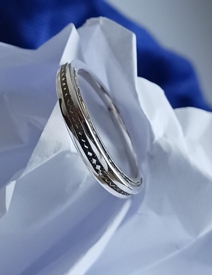Bague touareg en argent massif