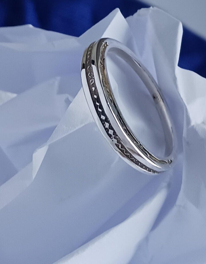 Bague touareg en argent massif