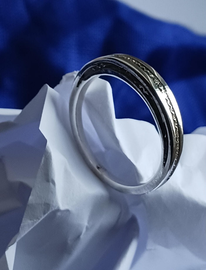 Bague touareg en argent massif