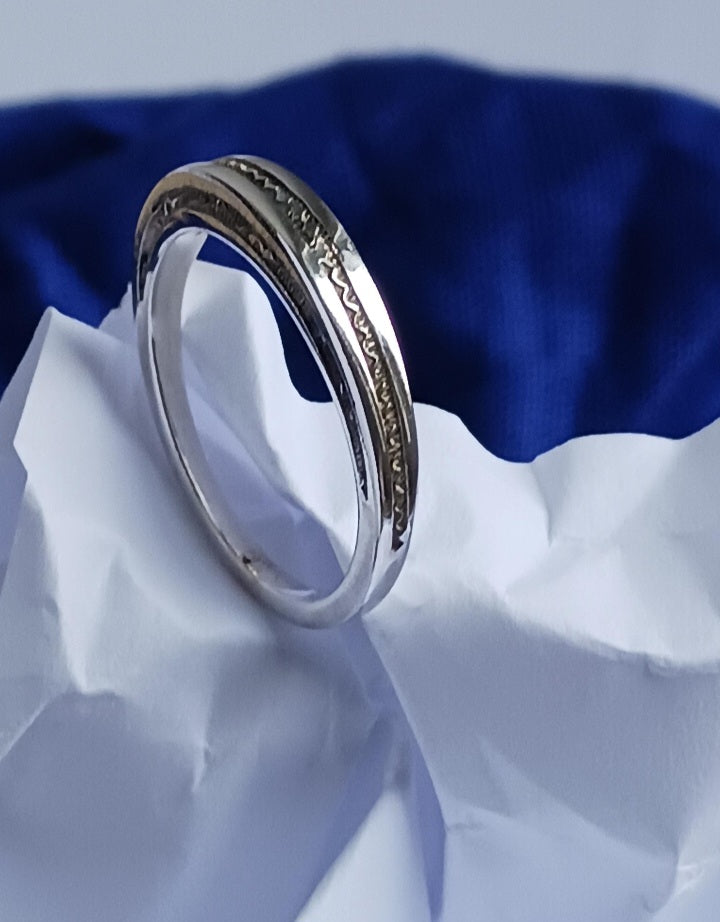 Bague touareg en argent massif