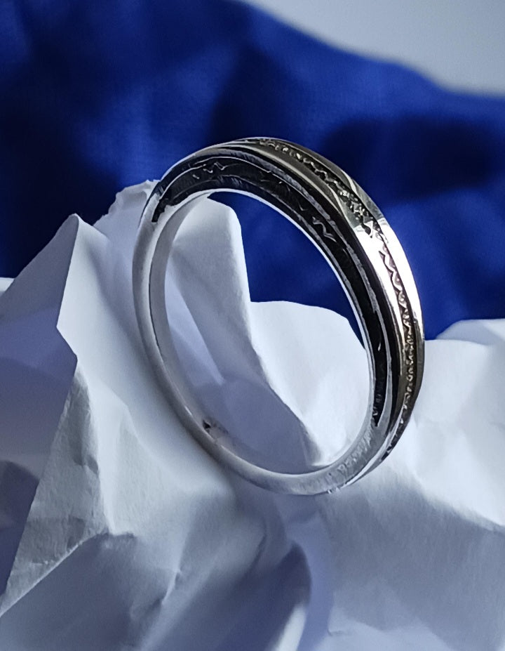 Bague touareg en argent massif