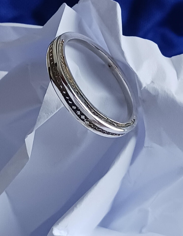 Bague touareg en argent massif